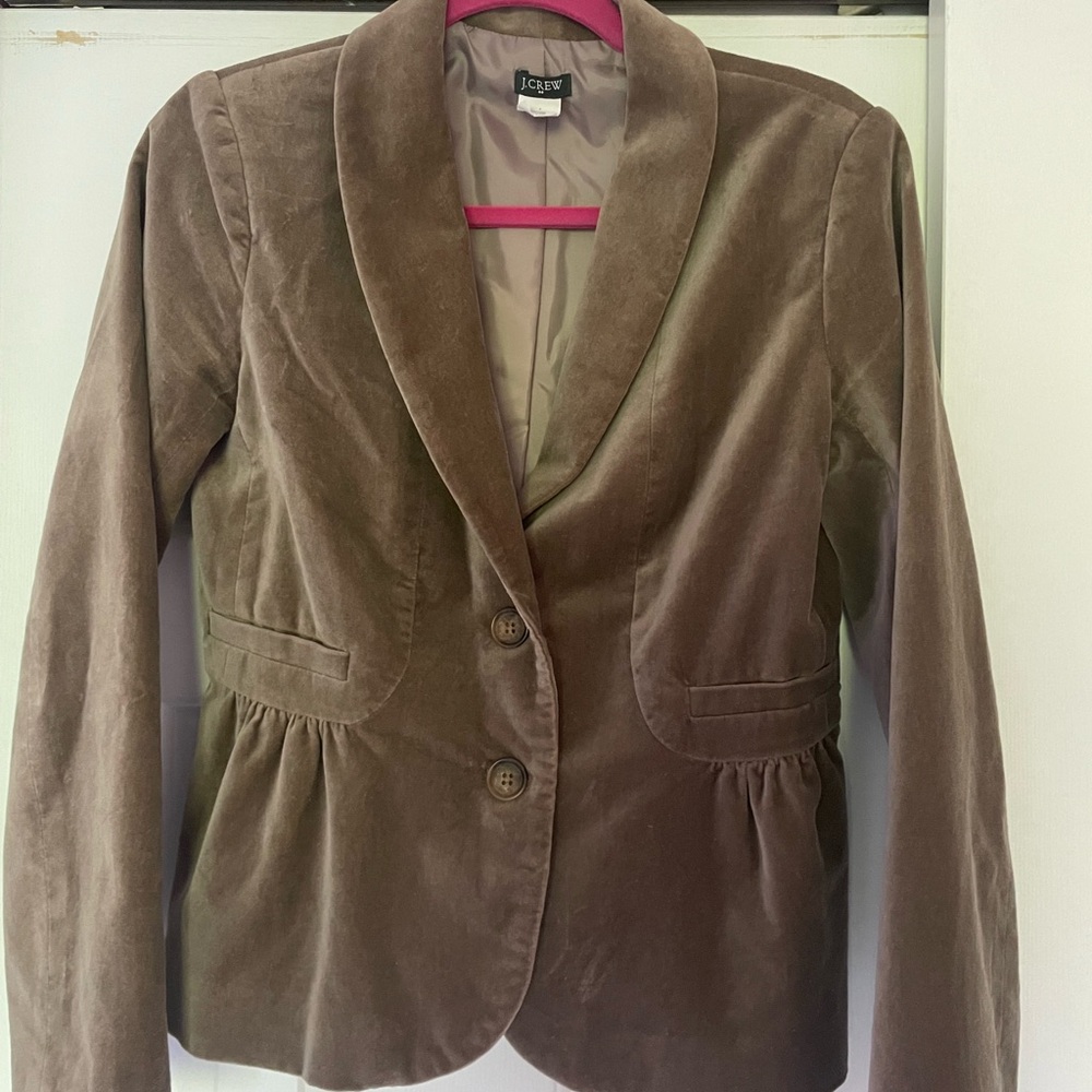 J.Crew velvet blazer